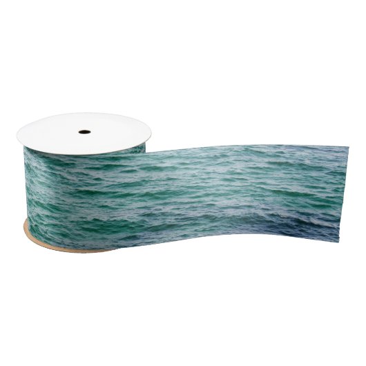 Ruban En Satin Surface de la mer (Bobine)