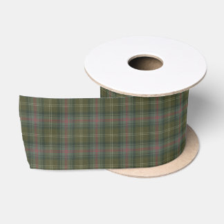 Ruban En Satin Sutherland Old Patiné Scottish Tartan