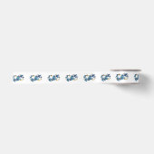 Ruban En Satin Symbole infini de papillons Morpho bleus (Devant)