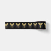 Ruban En Satin Symbole Polygonal Or Caduceus (Devant)