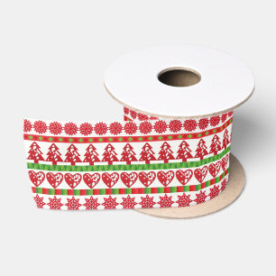Ruban En Satin Symboles de Noël
