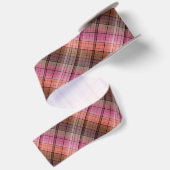 Ruban En Satin tartan Brown (Dos)