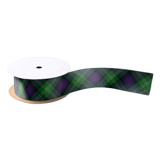 Ruban En Satin Tartan classique de vert bleu de Sutherland de (Bobine)