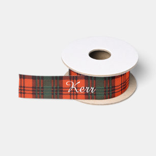 Ruban En Satin Tartan d'écossais de plaid de clan de Kerr