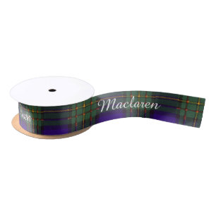 Ruban En Satin Tartan d'écossais de plaid de clan de Maclaren