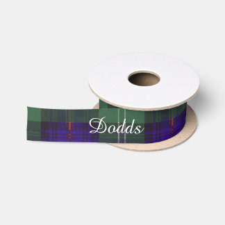 Ruban En Satin Tartan écossais de kilt de plaid de clan de Dodds
