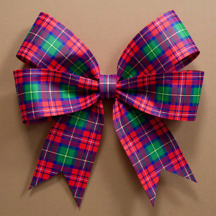 Ruban En Satin Tartan Festif Traditionnel