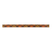 Ruban En Satin Tartan Plaid orange rouge vert (Devant)
