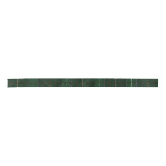 Ruban En Satin Tartan vert rustique classique (Devant)