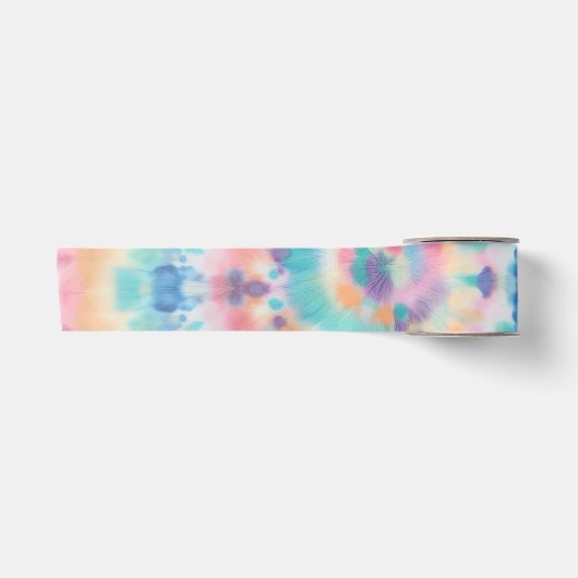 Ruban En Satin Teinture Tie-Dye (Devant)