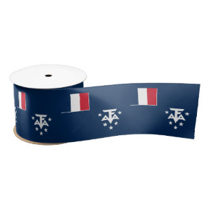Ruban En Satin Terres australes et antarctiques françaises
