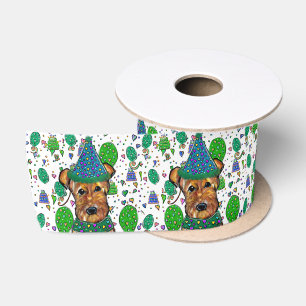 RUBAN EN SATIN TERRIER AIRDALÉ