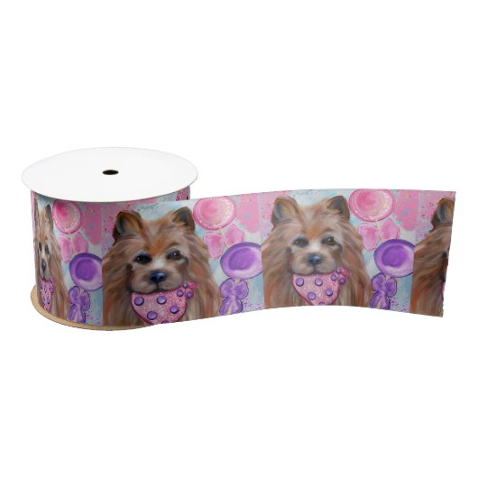 RUBAN EN SATIN TERRIER AUSTRALIEN (Bobine)