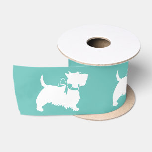 Ruban En Satin Térrier Écossais Scotty Chien Chi puppy Satin Ri