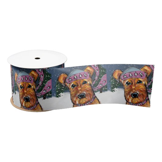 Ruban En Satin Terriers Airedale (Bobine)