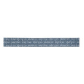 Ruban En Satin Texte NEUF OU NICE avec Snowflakes (Devant)