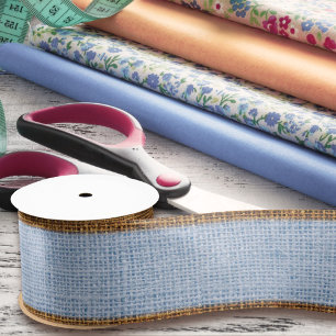 Ruban En Satin Texture de Burlap réaliste Simple & Rustique Lavan