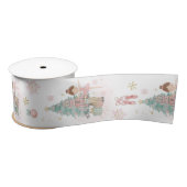 Ruban En Satin The Nutcracker Pastel Pink Mint Christmas Ballet (Bobine)