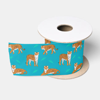 Ruban En Satin Tigres Orange