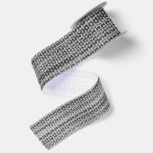 Ruban En Satin Tissu gris (Dos)