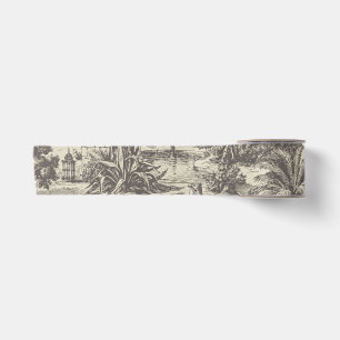 Ruban En Satin Tissu marocain vintage chameau oasis palmier