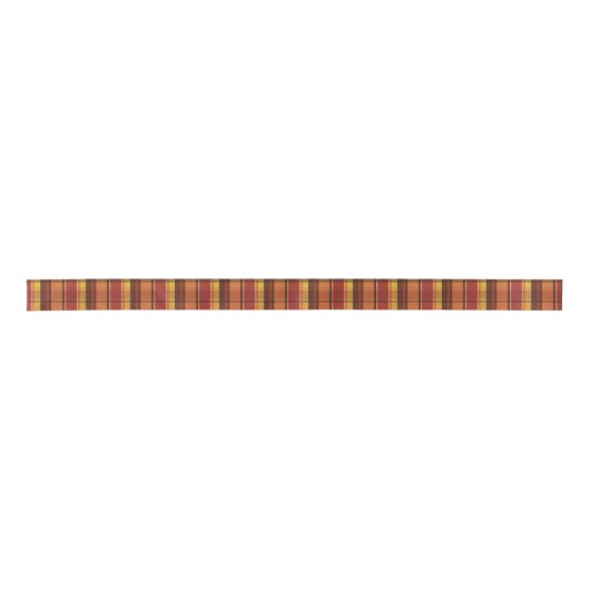 Ruban En Satin Tons Chauds Motif couleur automne (Devant)