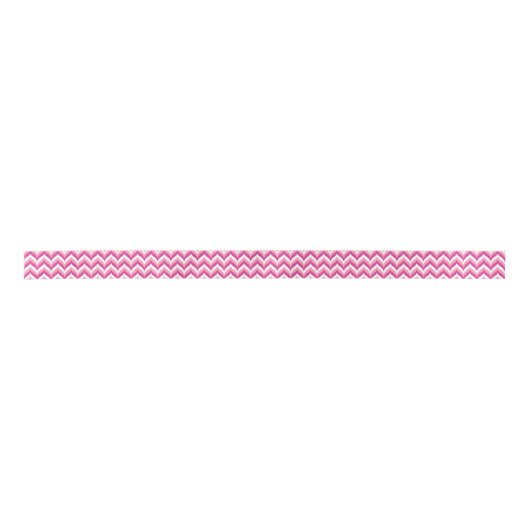 Ruban En Satin Tons Rose Et Blanc Zigzag Chevron Motif (Devant)