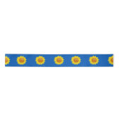 Ruban En Satin Tournesol en bleu (Devant)