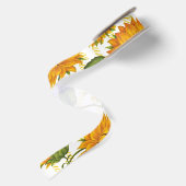 Ruban En Satin Tournesols et texte (Dos)