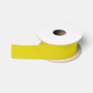 Ruban En Satin Tout Occasion brillant couleur solide Citrine jaun