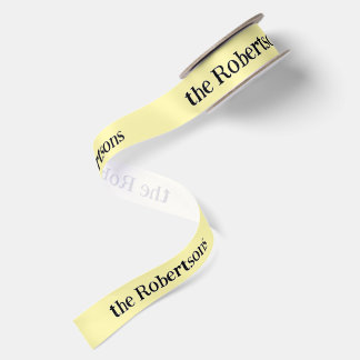 Ruban En Satin Tout texte nom ou prénom personnalisé