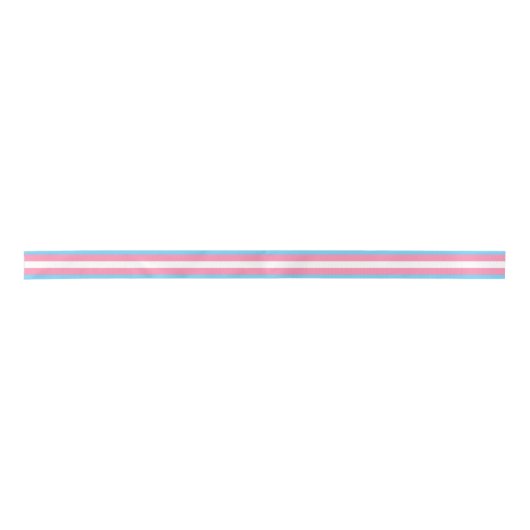 Ruban En Satin Trans flag satin ribbon (Devant)