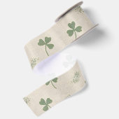 Ruban En Satin Trèfle de lin irlandais côtier Saint-Patrick (Dos)
