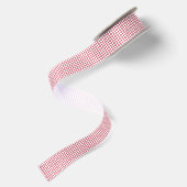 Ruban En Satin Trellis Cherry Red - Blanc (Dos)