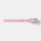 Ruban En Satin Trellis Cherry Red - Blanc (Devant)