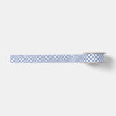 Ruban En Satin Trellis Diamant Bleu Véritable - Blanc (Devant)