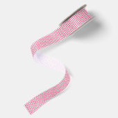 Ruban En Satin Trellis Raspberry - Blanc (Dos)