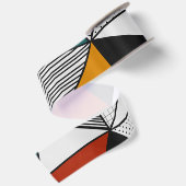 Ruban En Satin triangles colorés motif géométrique (Dos)