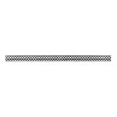 Ruban En Satin Triangles noir et blanc Motif géométrique moderne (Devant)