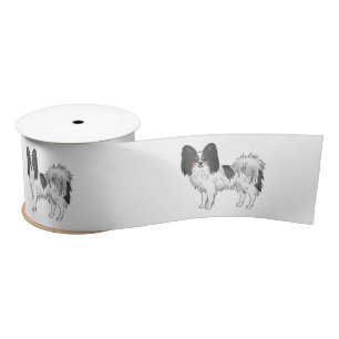 Ruban En Satin Tricolor Papillon Cute Et Joyeux Chiens De Cartoon