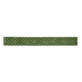 Ruban En Satin Triple spirale Celtique Vert Or (Devant)