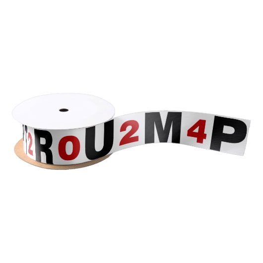 Ruban En Satin Trump 2024 Rouge (Bobine)