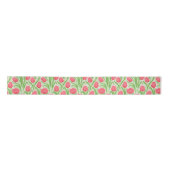 Ruban En Satin Tulipes en rouge et vert (Devant)