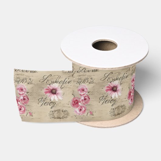 Ruban En Satin Une série de design éphémère français 20 (Bobine)