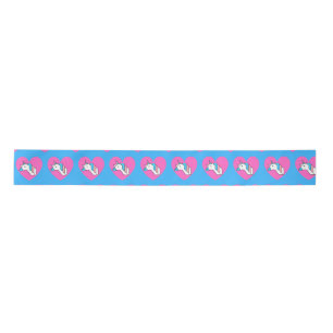 Ruban En Satin Unicorne du drapeau trans