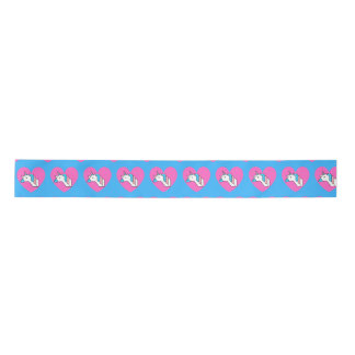 Ruban En Satin Unicorne du drapeau trans