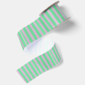 Ruban En Satin Vacances en Gris Rose Vert (Dos)
