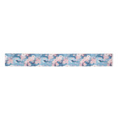 Ruban En Satin Vagues de la marine florale Sakura (Devant)