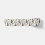 Ruban En Satin vagues rose gris jaune (Devant)