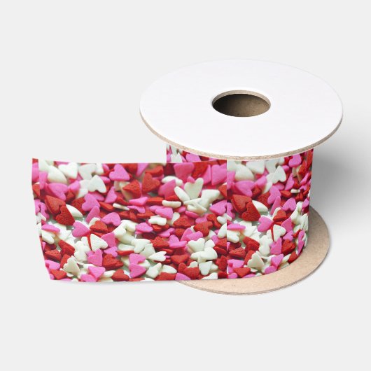 Ruban En Satin Valentine Hearts (Bobine)
